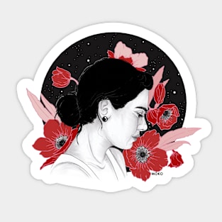 Like the poppies Sticker